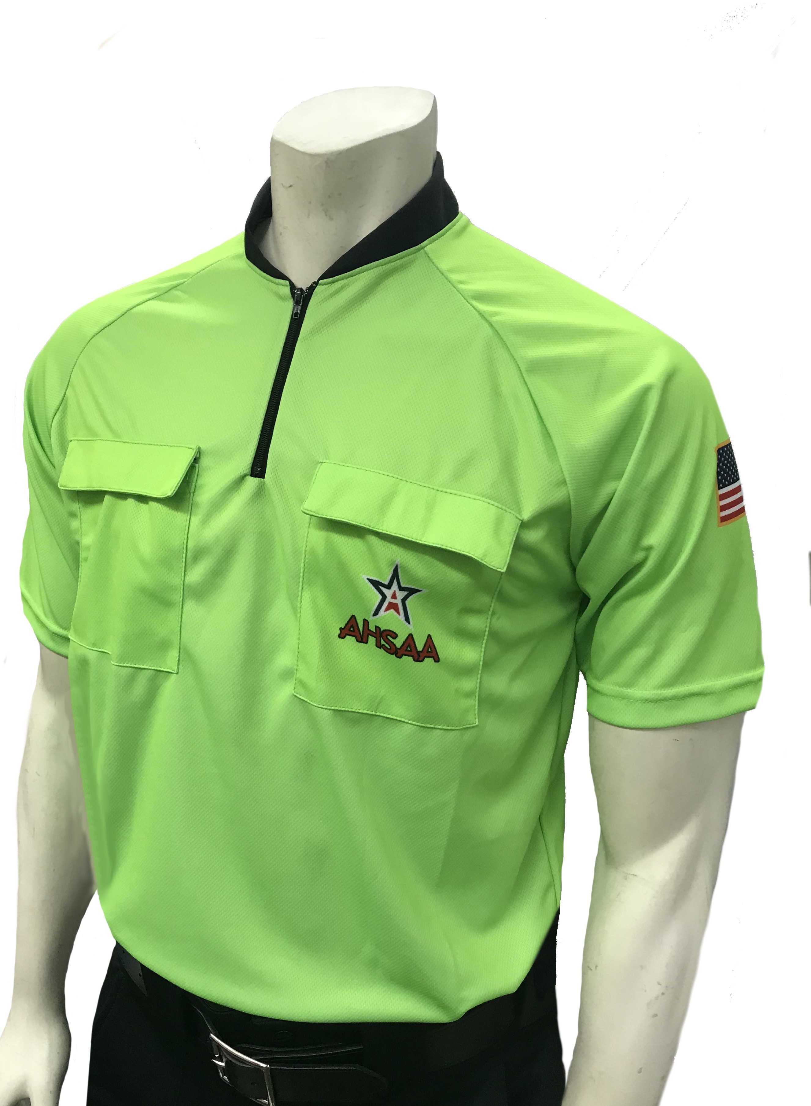 AHSAA Star Logo Short Sleeve Men's Soccer Shirt (Fluorescent Green)