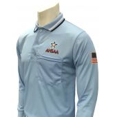 AHSAA Star Logo Long Sleeve Softball Shirt Powder Blue