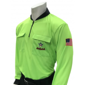 AHSAA Star Logo Long Sleeve Soccer Shirt Fluorescent Green