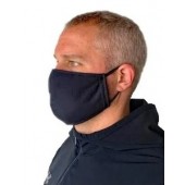 Smitty Striped Face Mask - Solid Black